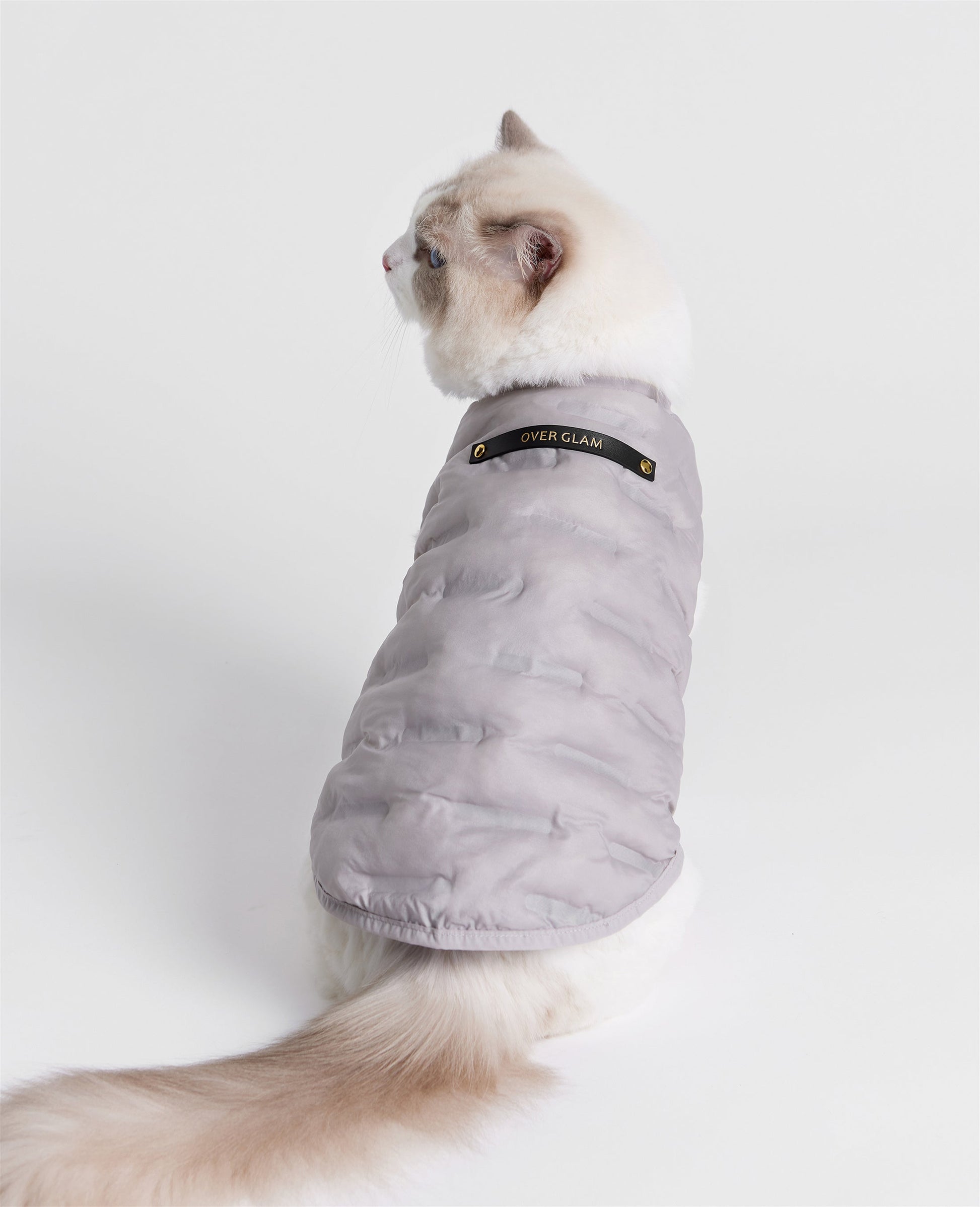 Sleeveless Button Up Puffer Jacket