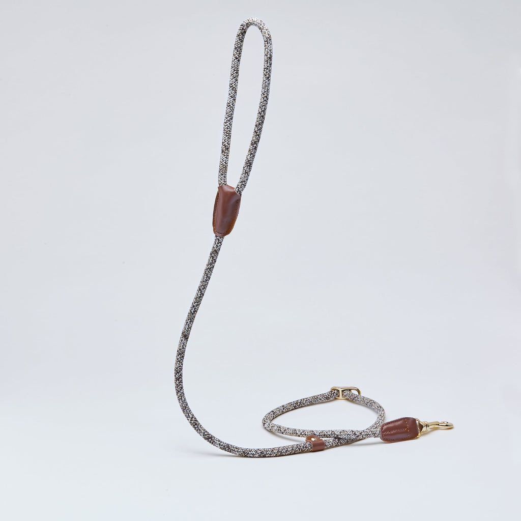 Grey Fabric Rope Lead