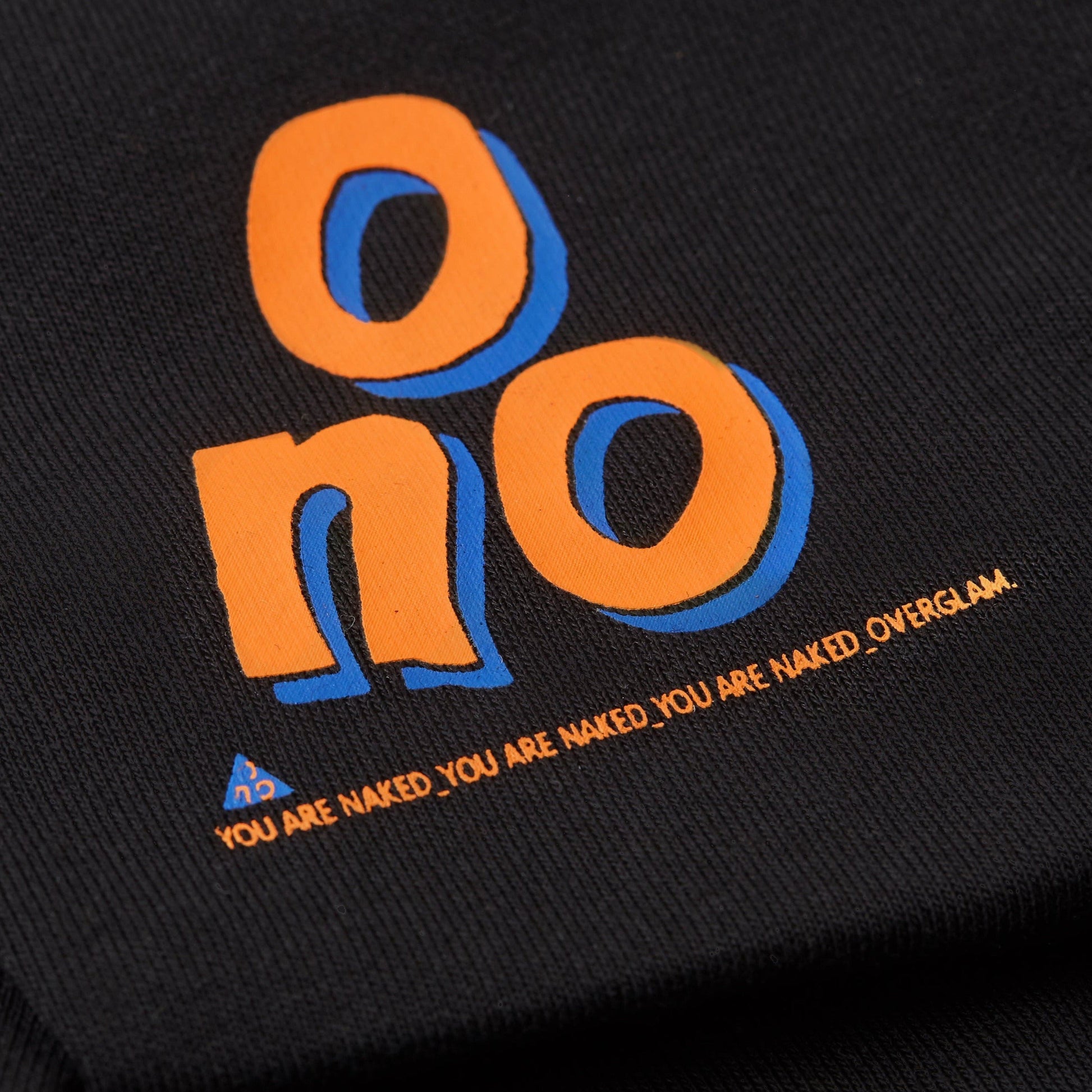 O NO Sweatshirt in Pink and Black