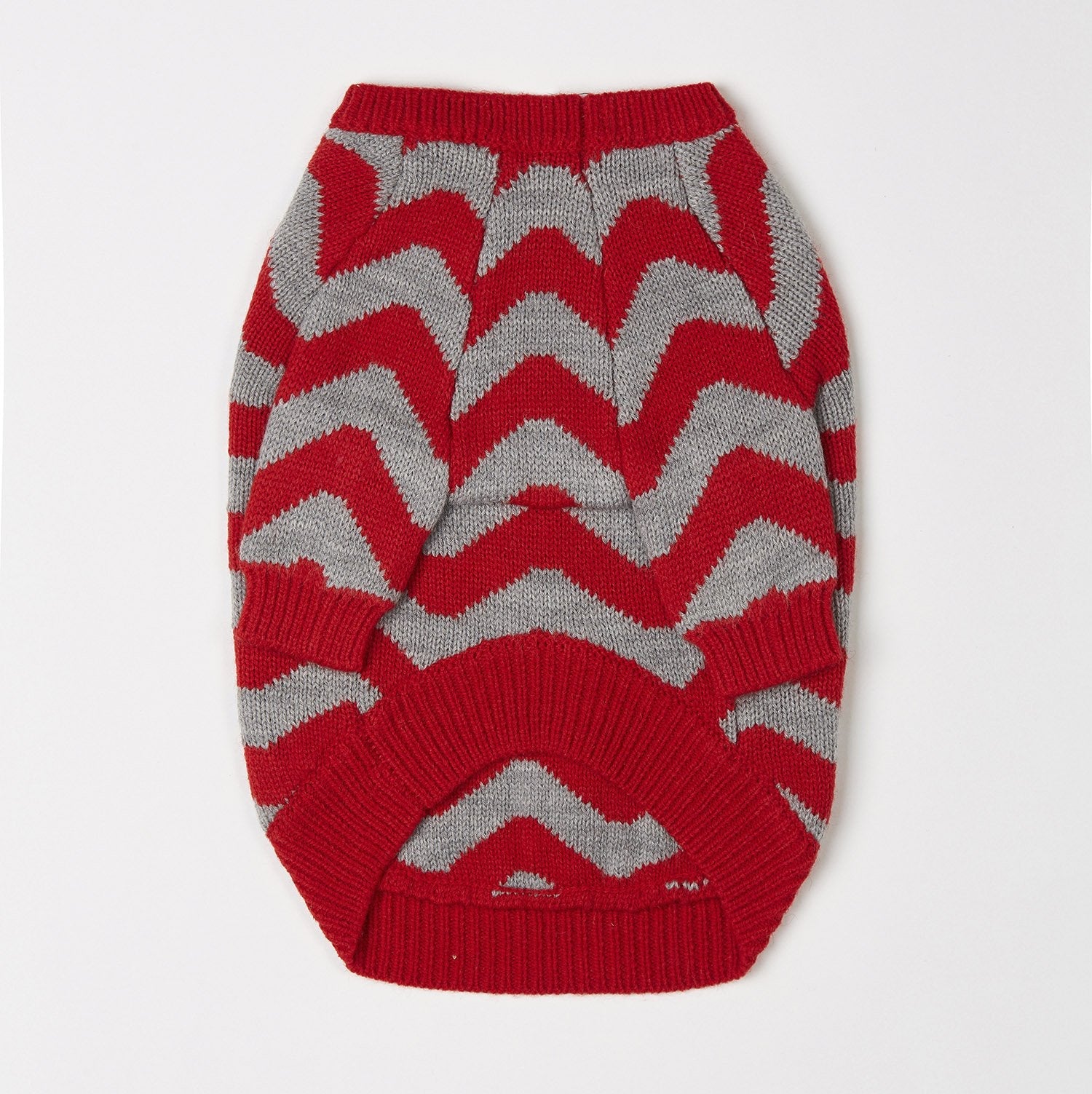 Zig Zag Jumper in Red and Black