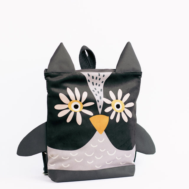 Whimsical Owl Toddler Backpack – Comfortable & Durable by Muni at brixbailey.com