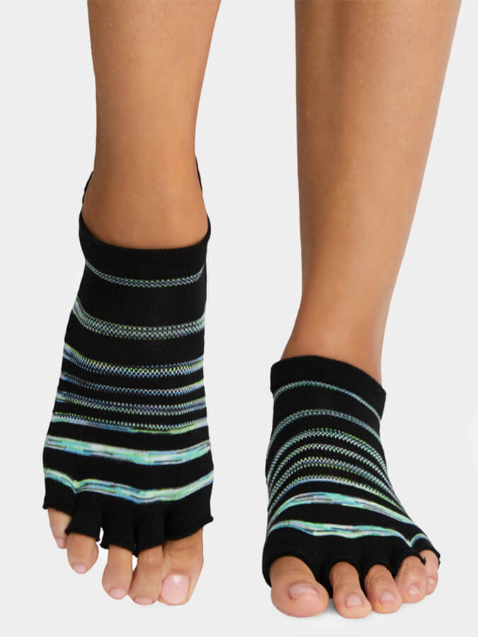ToeSox Low Rise Tec Half Toe Women's Yoga Grip Socks