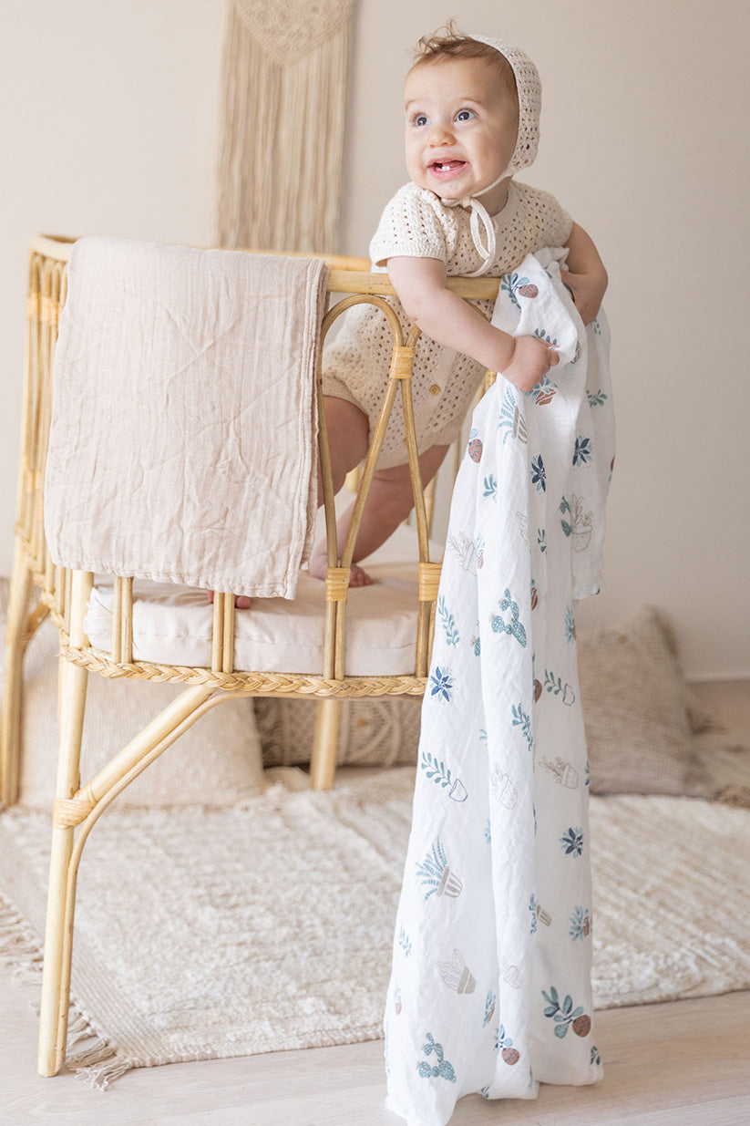 Snuggle Wrap Tan Swaddle Blanket Set
