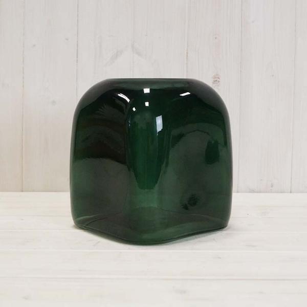 Green Square Bubble Vase