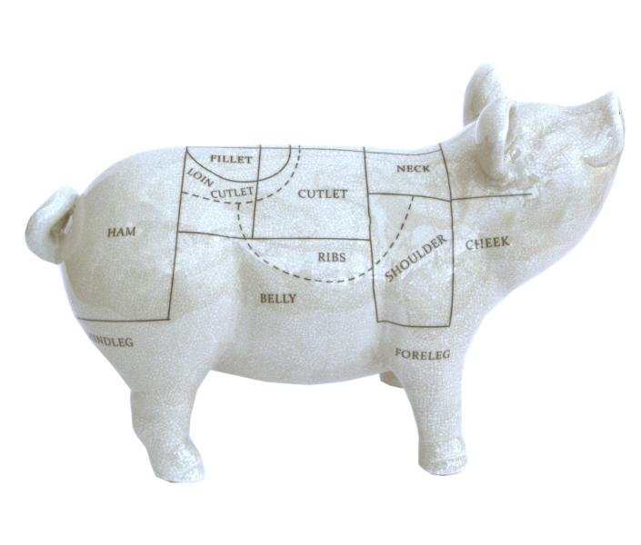 Ceramic Pig Ornament 32cm