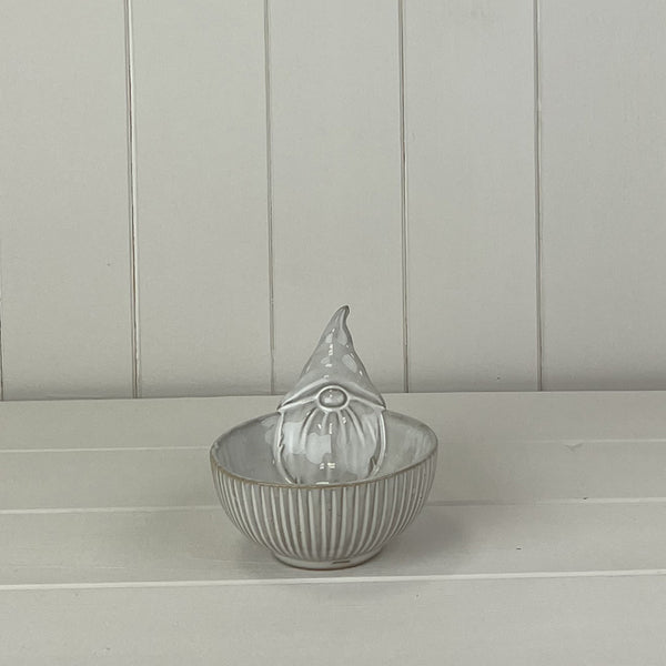 Glazed Gonk Ceramic Bowl with Textured Detail