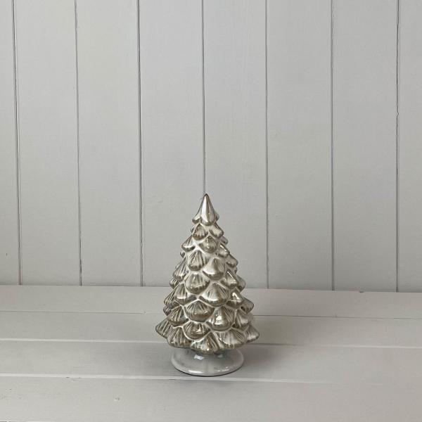 Beige Mottle Ceramic Tree Decoration