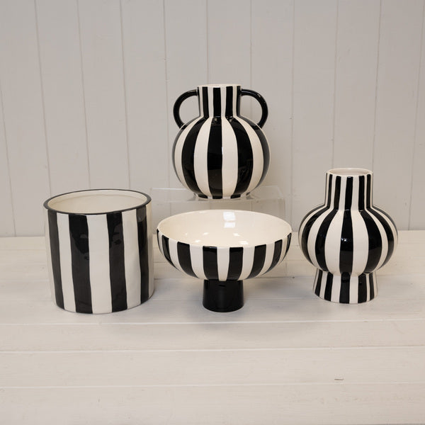 Black and White Ceramic Bowl Decor