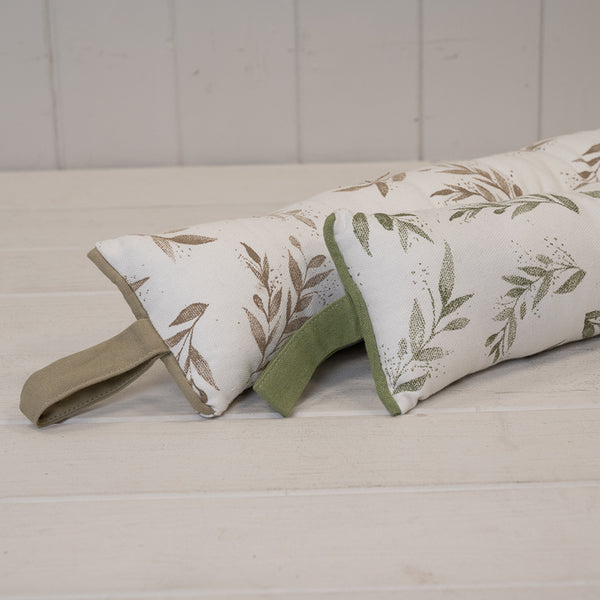 Satchville Olive Draught Excluder in Sage Green