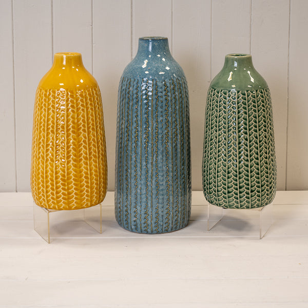 Yellow Ceramic Vase
