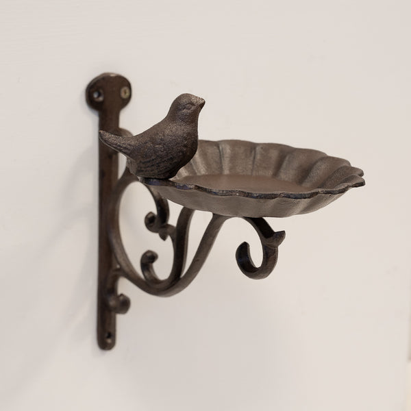 Cast Iron Bird Feeder with Bracket