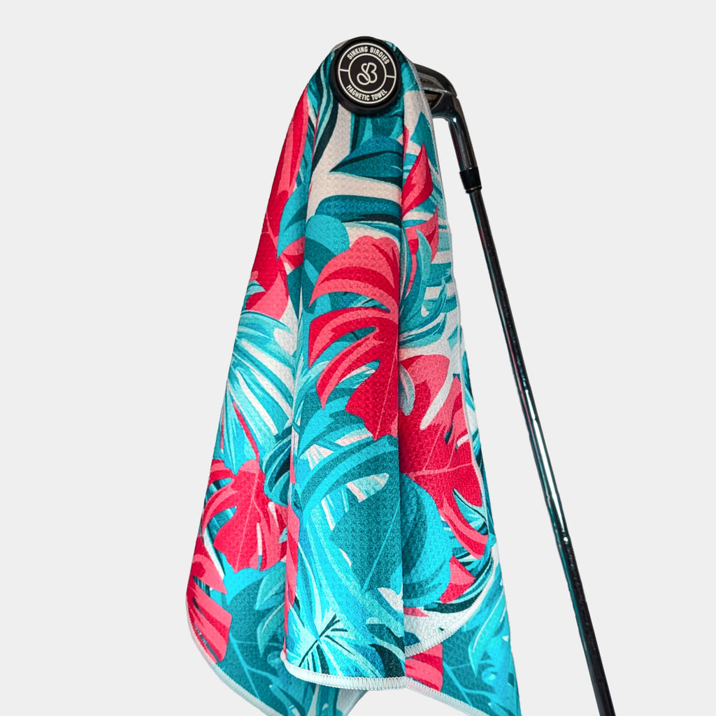 Magnetic Golf Towel in Palm Breeze