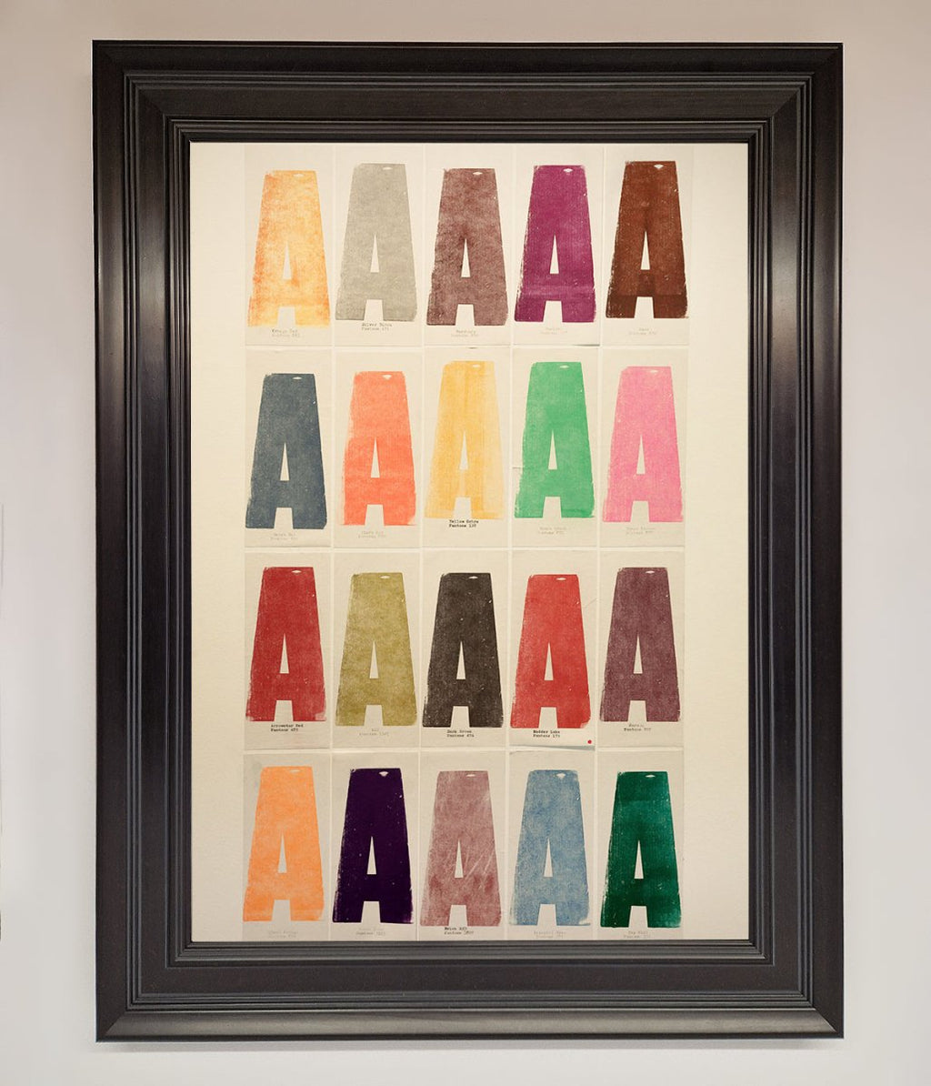 Pantone A Framed Poster