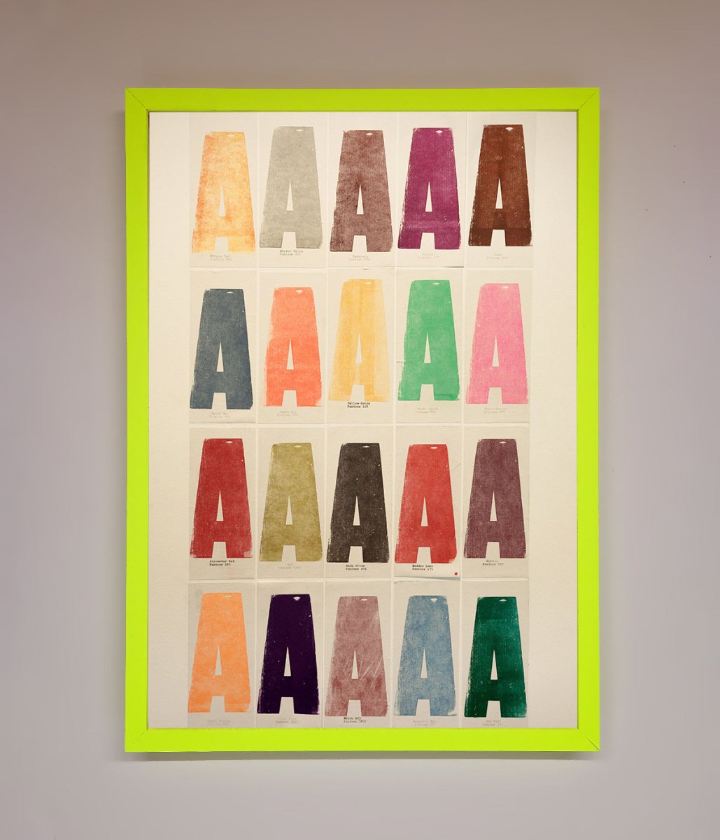 Pantone A Framed Poster