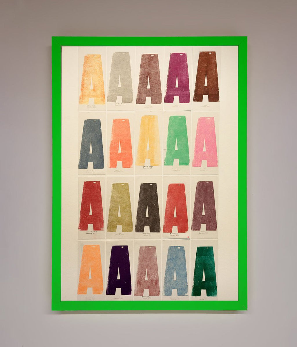 Pantone A Framed Poster