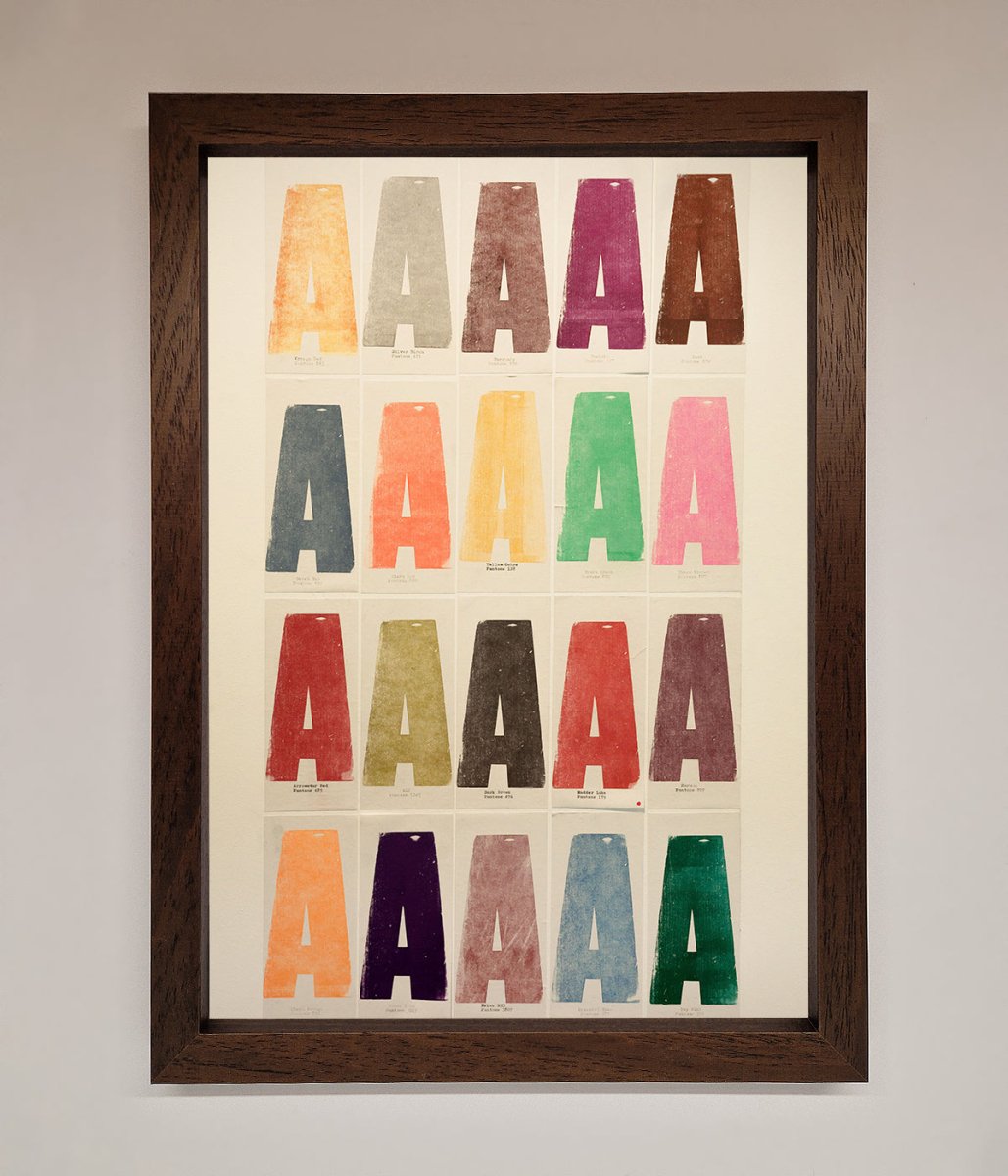 Pantone A Framed Poster