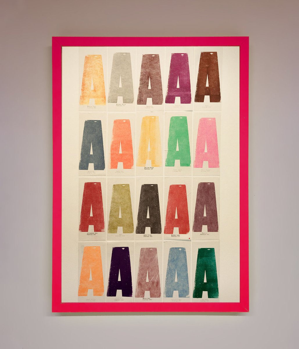 Pantone A Framed Poster