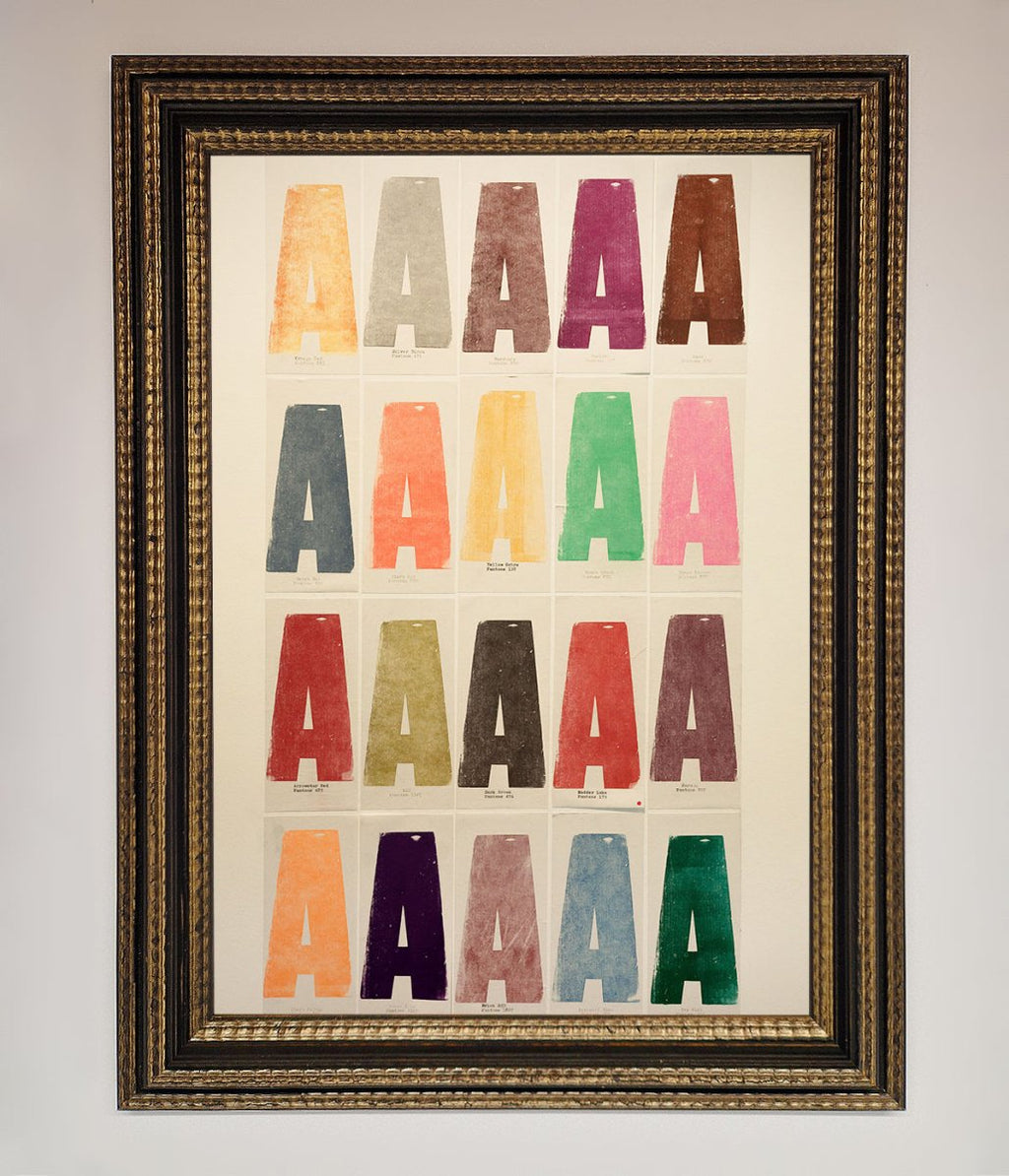 Pantone A Framed Poster