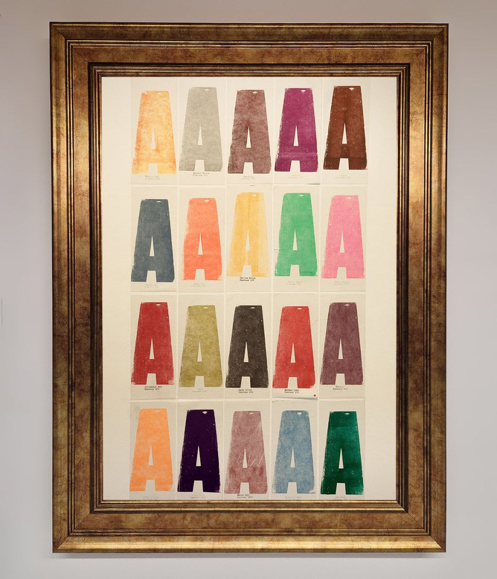 Pantone A Framed Poster