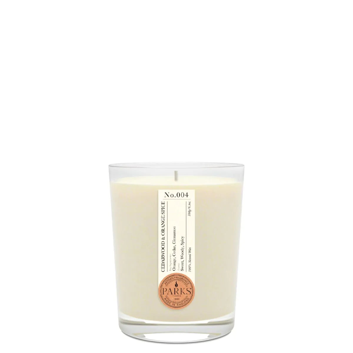 CEDARWOOD & ORANGE SPICE CANDLE 180G