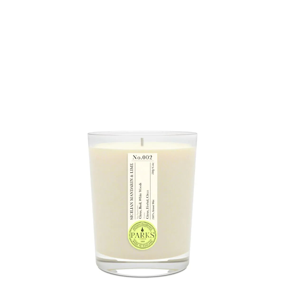 SICILIAN MANDARIN & LIME CANDLE 180G