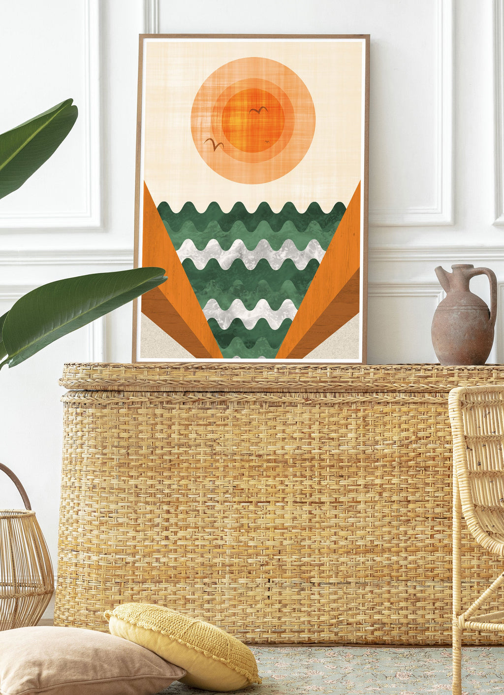 Path to Tangerines Abstract Sunset