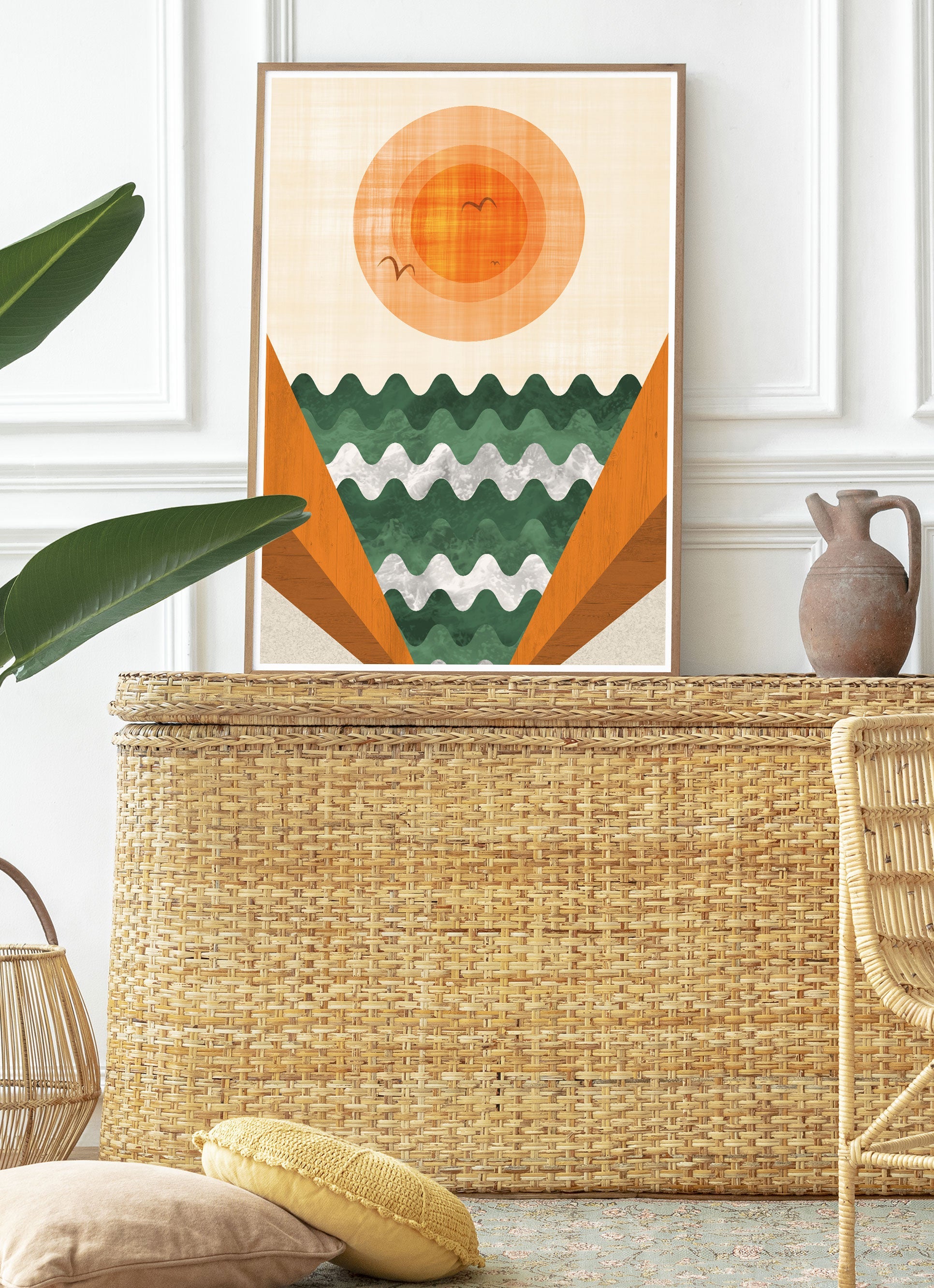 Path to Tangerines Abstract Sunset