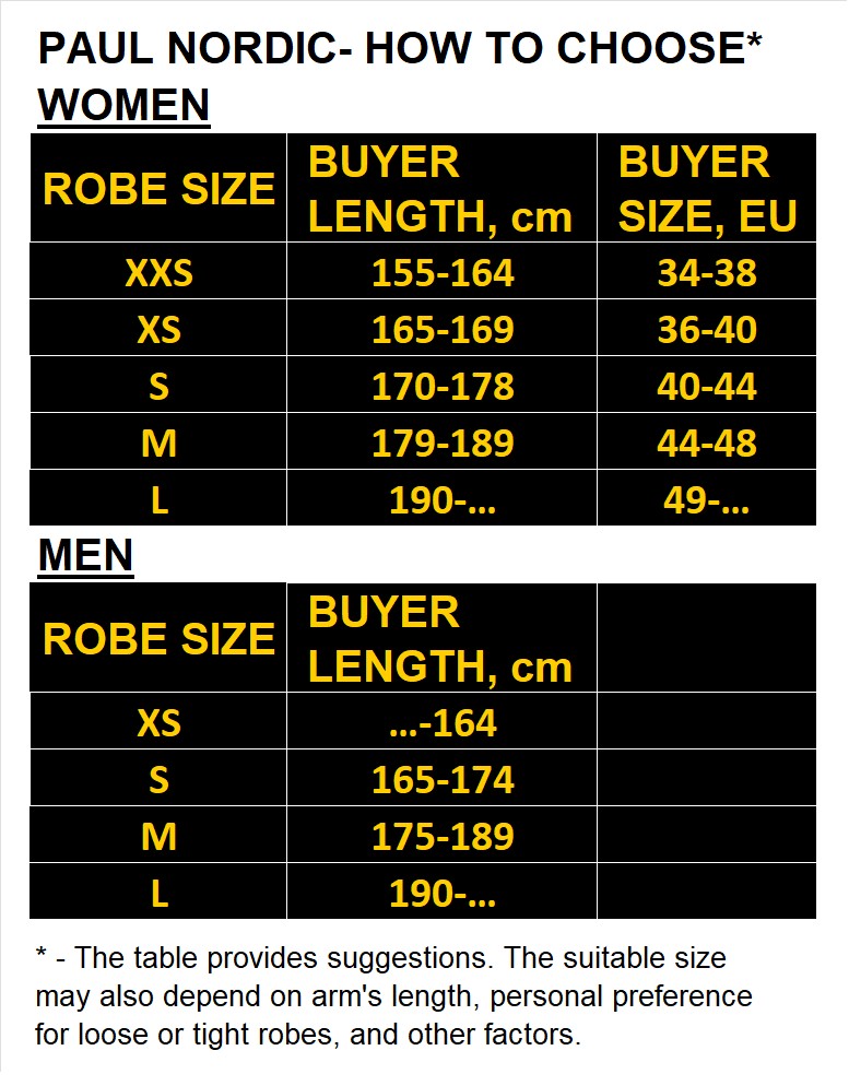 Paul Nordic Changing Robe - Yellow