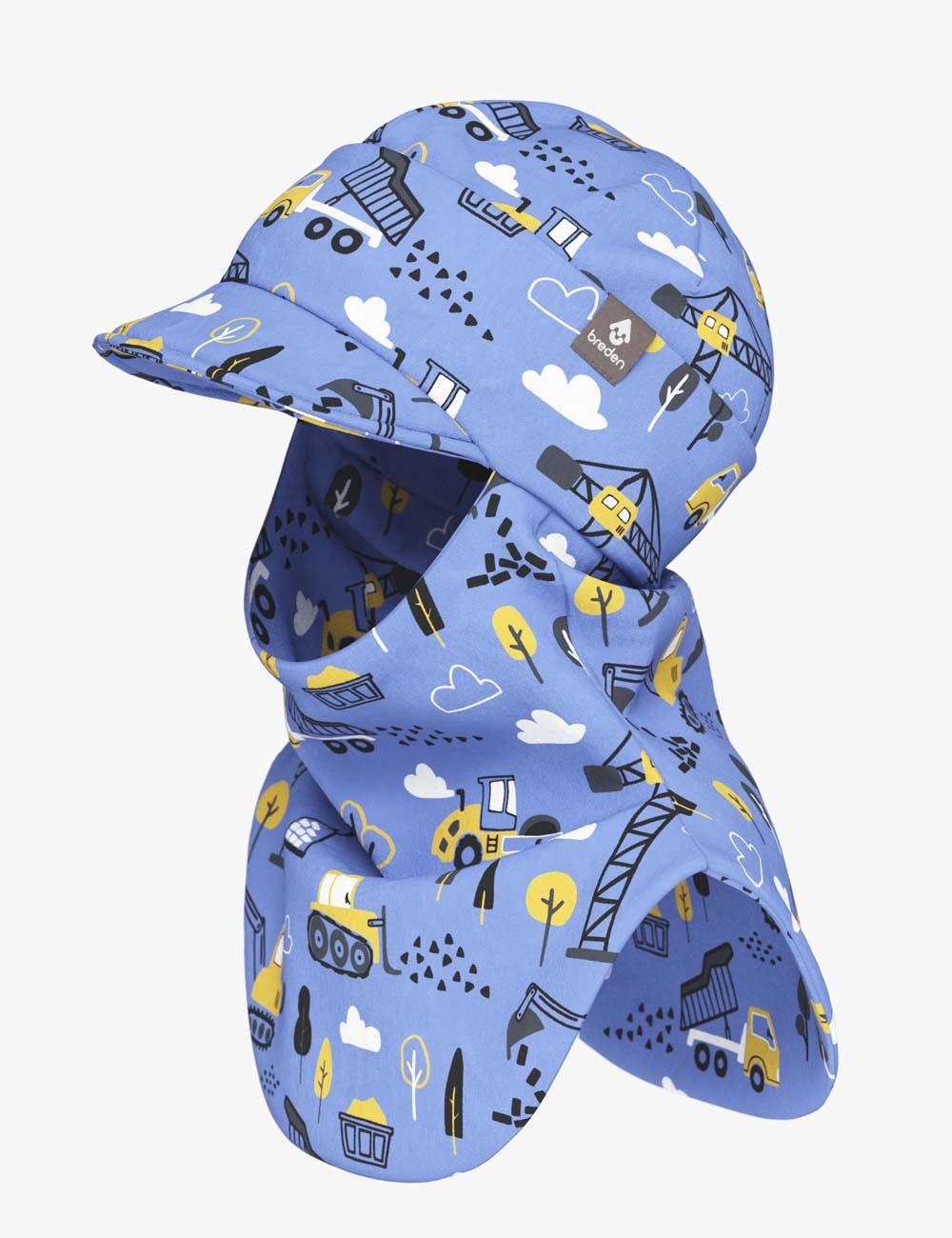 Balaclava BENT Double Layered Cotton Jersey - Versatile Hat & Scarf Combo with Functional Design by Breden at www.brixbailey.com