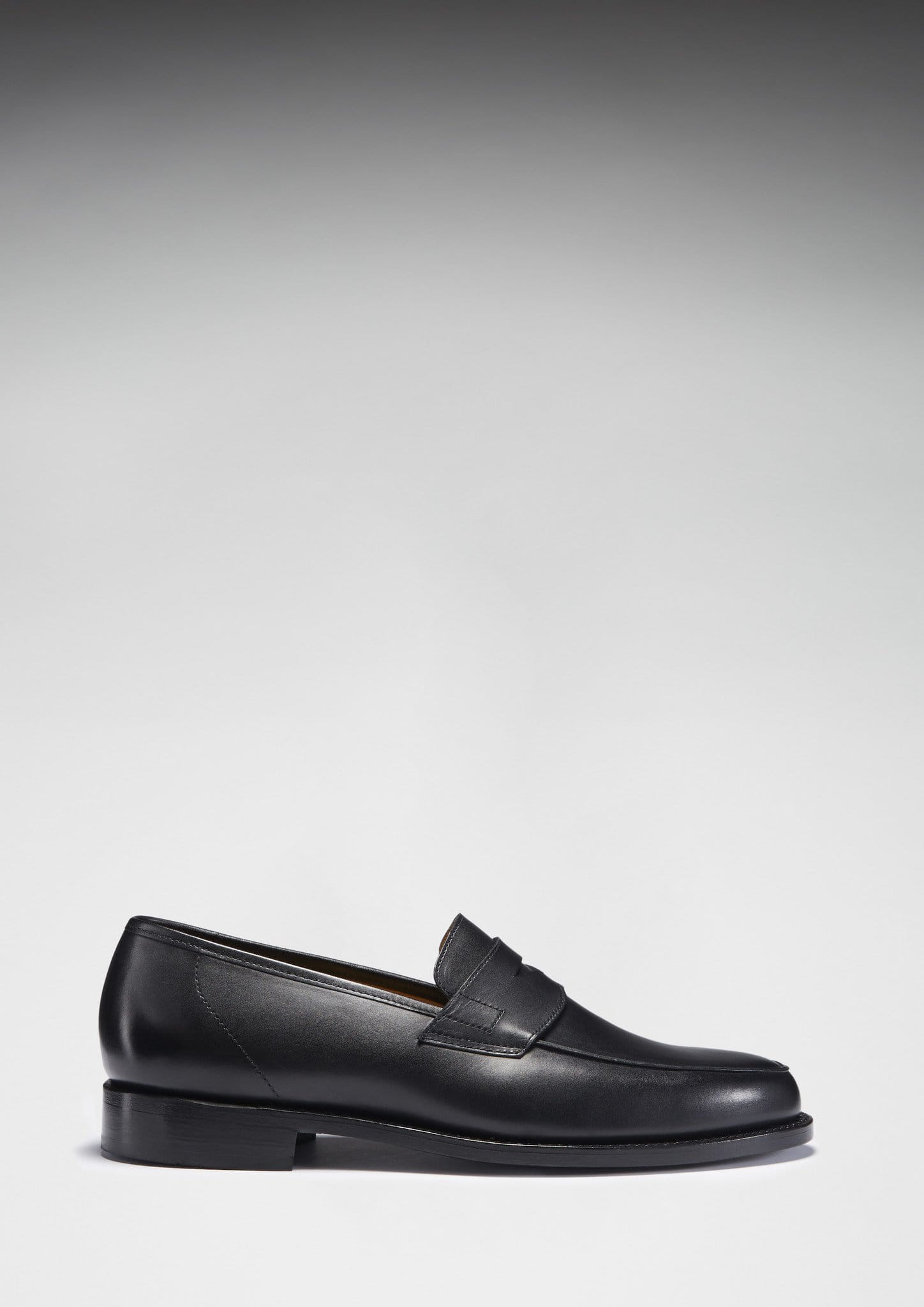 Black Leather Loafers, Welted Leather Sole