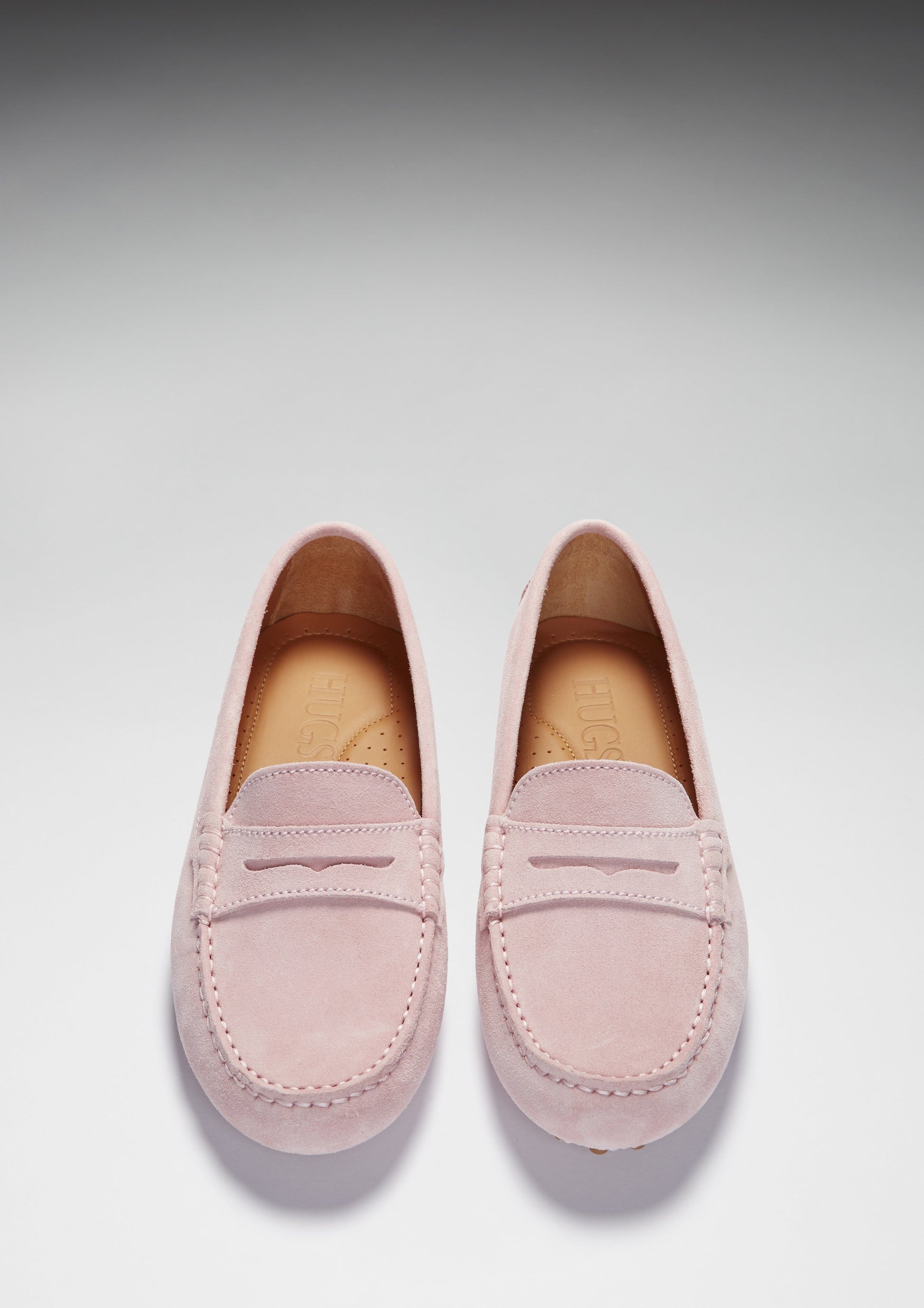 Women's Ice Pink Suede Penny Loafers