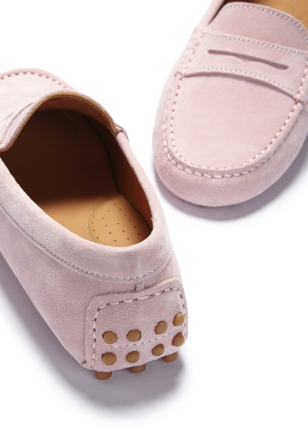 Women's Ice Pink Suede Penny Loafers