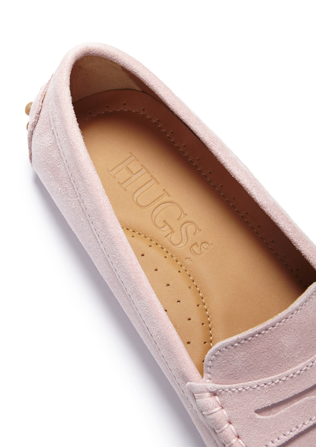 Women's Ice Pink Suede Penny Loafers