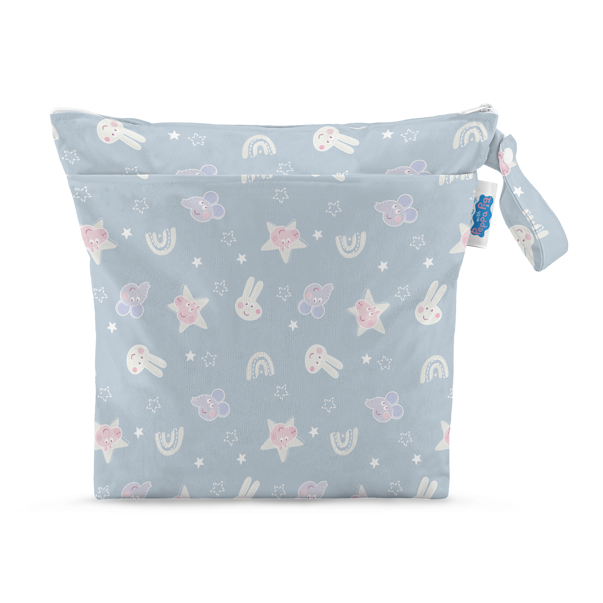 Peppa Pig Grab and Go Nappy Wet Bag in Blue Mix