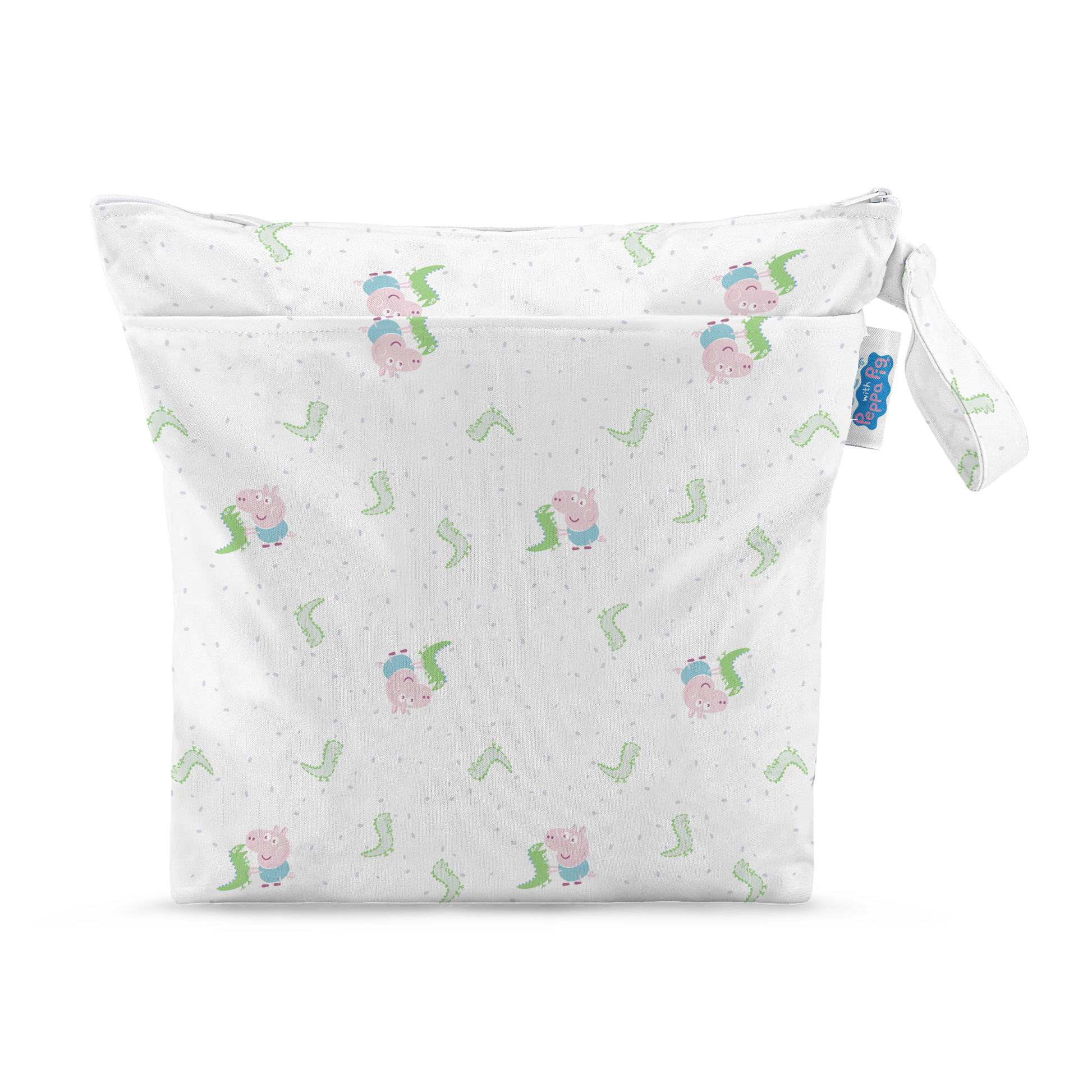 Peppa Pig Grab and Go Nappy Wet Bag in White