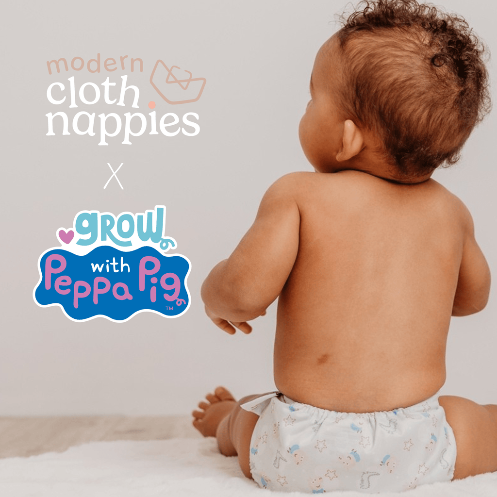 Peppa Pig One Size Reusable Cloth Nappy Moons and Stars