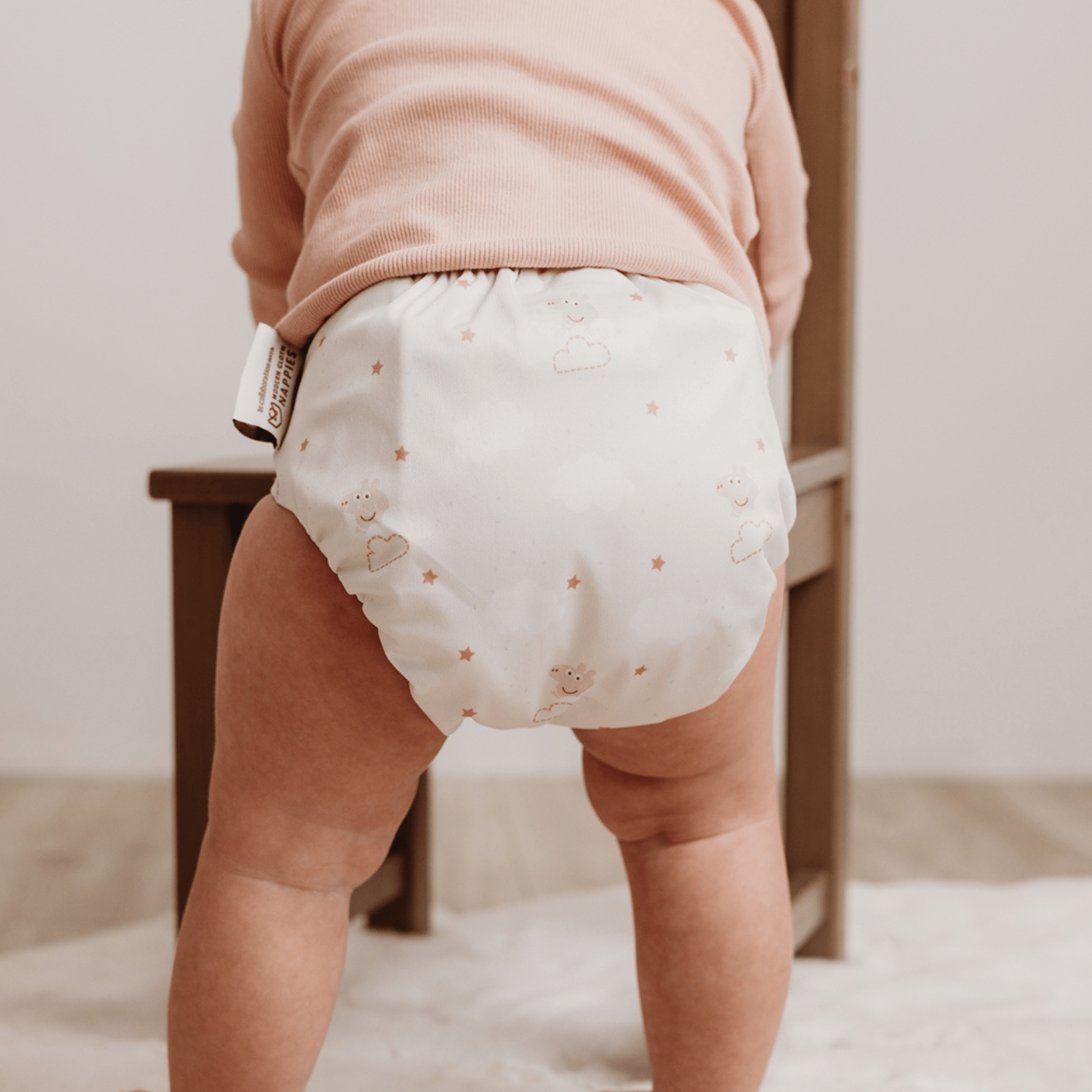 Peppa Pig One Size Reusable Cloth Nappy Peppa Clouds