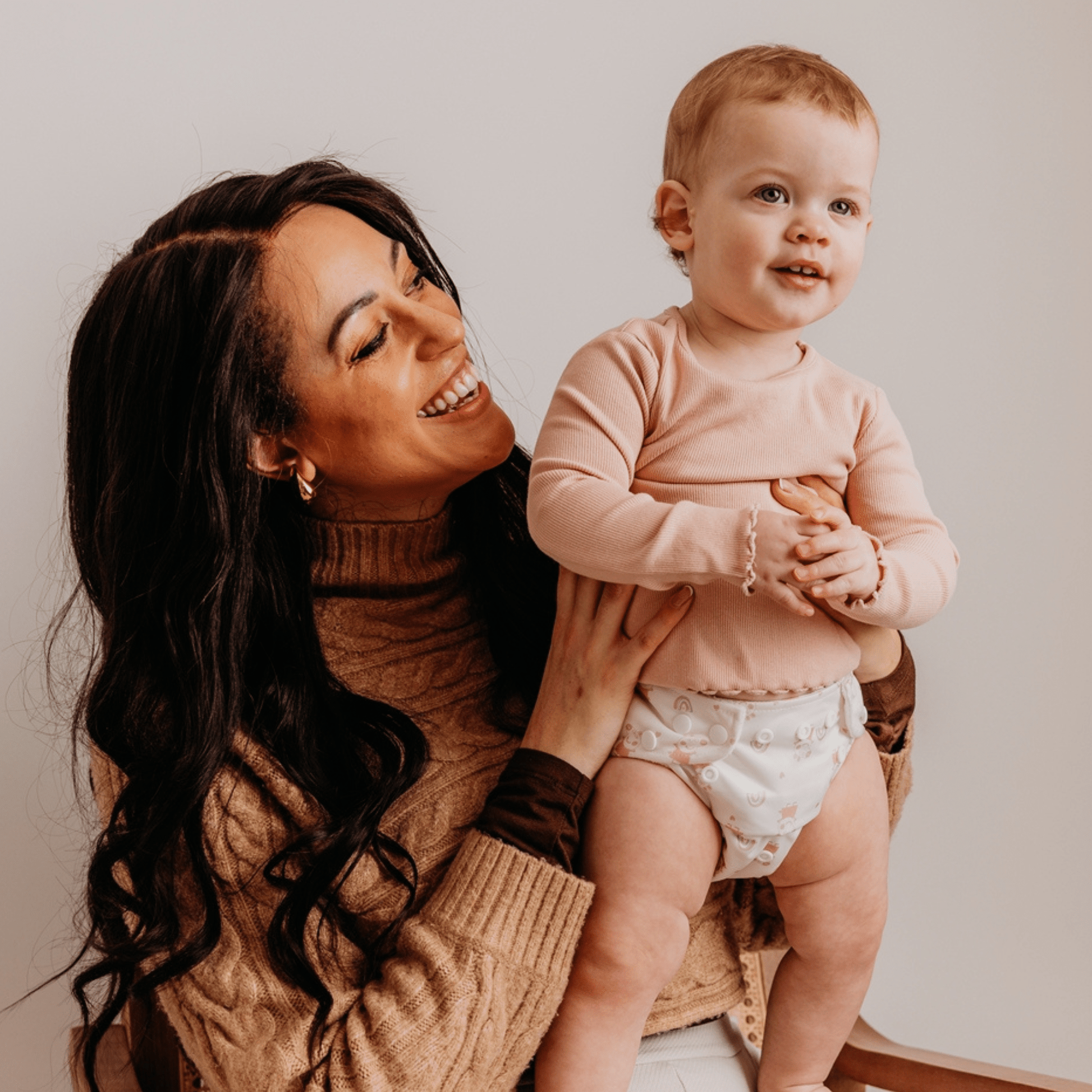 Peppa Pig One Size Reusable Cloth Nappy Pink Rainbows