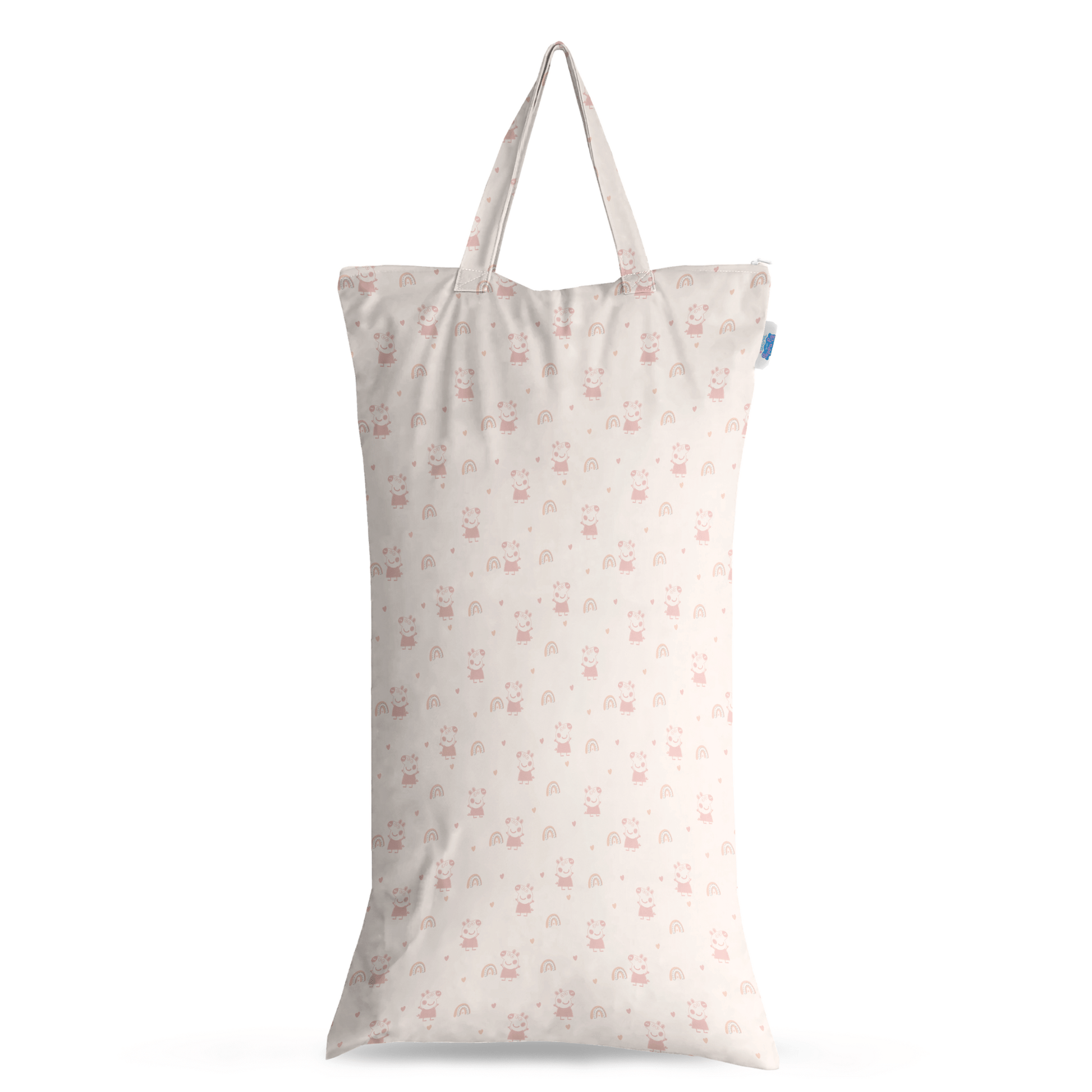 Peppa Pig XL Wet Bag Reusable Cloth Nappy Pail Pink Rainbows