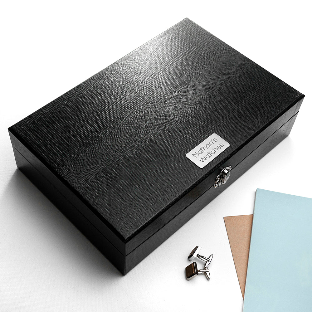 Personalised Watch and Cufflinks Box