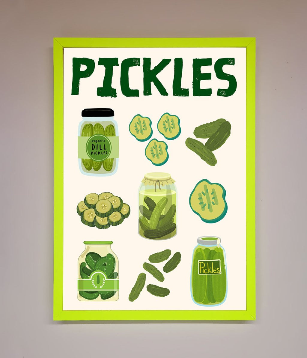 Pickle Lover Framed Wall Art