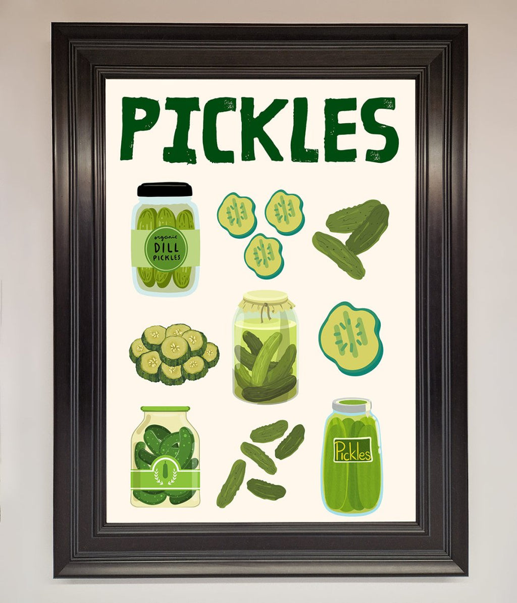 Pickle Lover Framed Wall Art