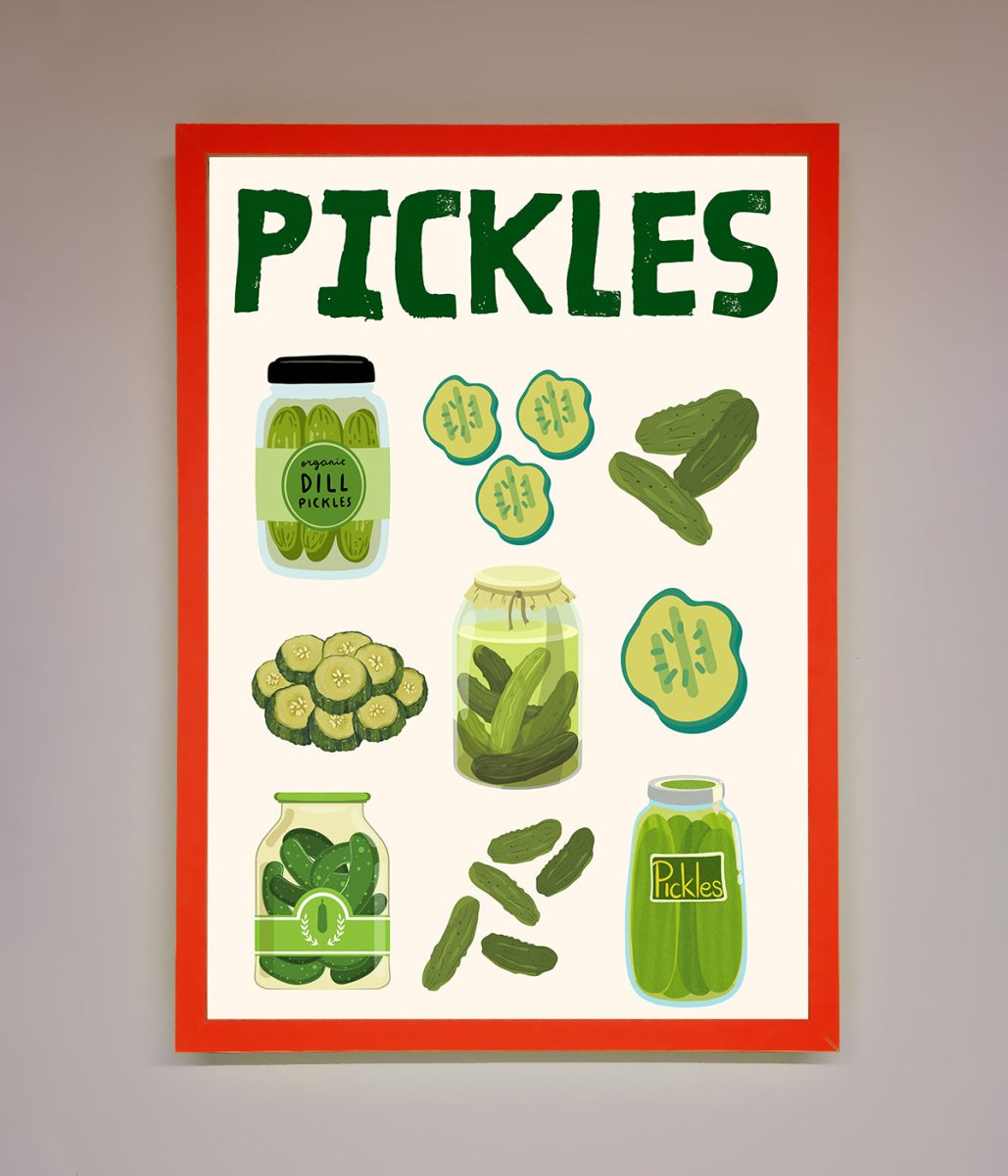 Pickle Lover Framed Wall Art