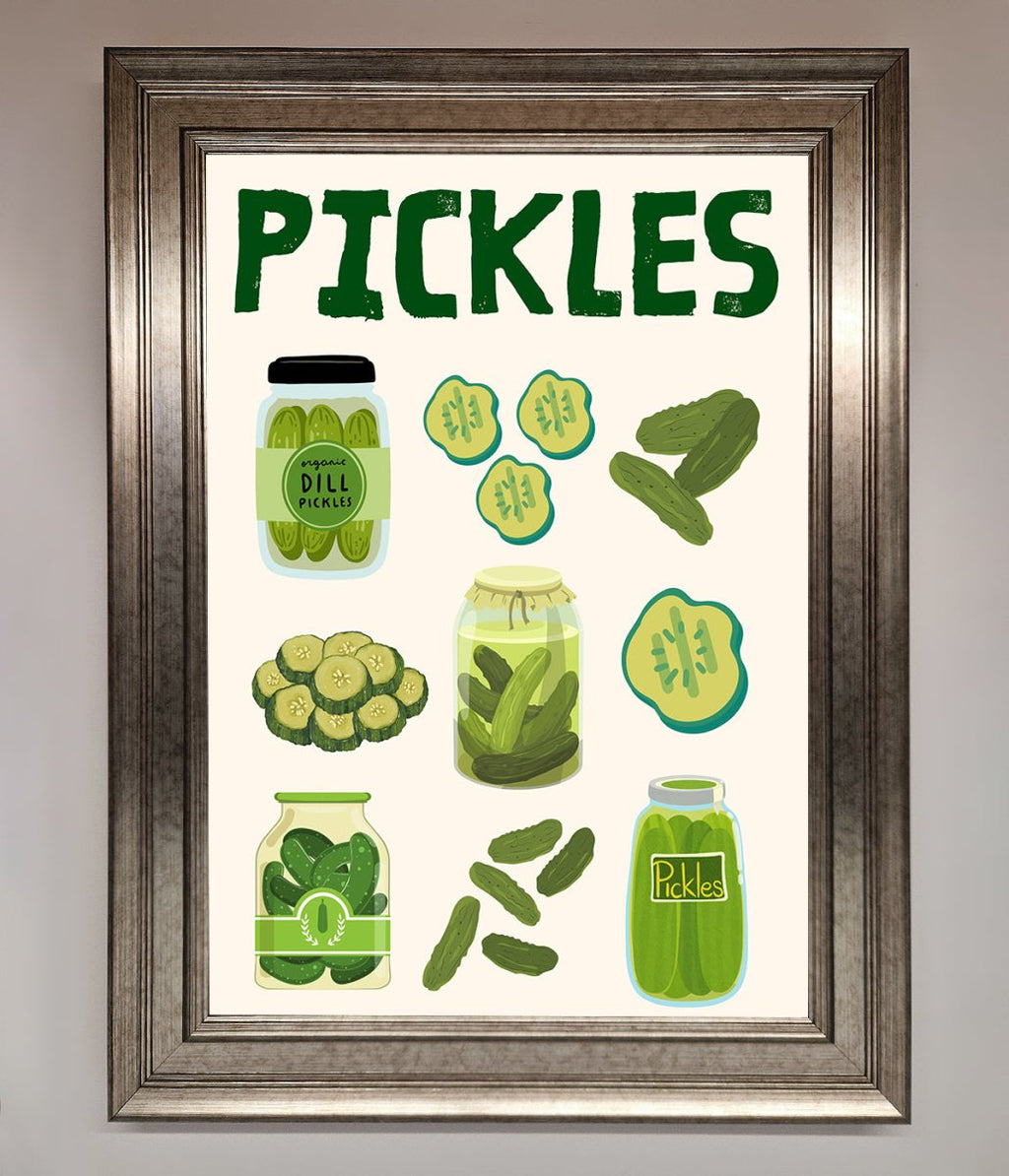 Pickle Lover Framed Wall Art