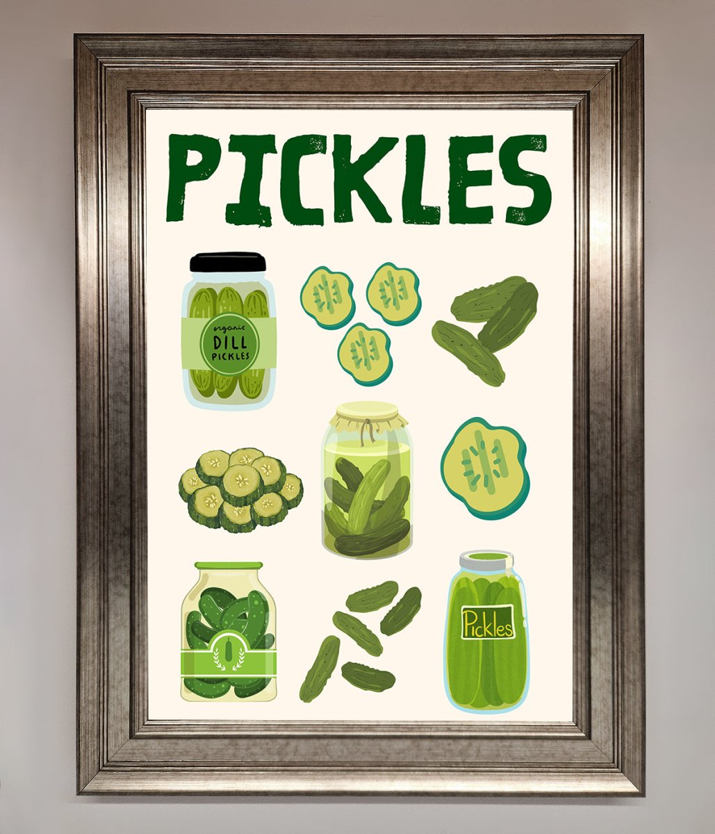 Pickle Lover Framed Wall Art