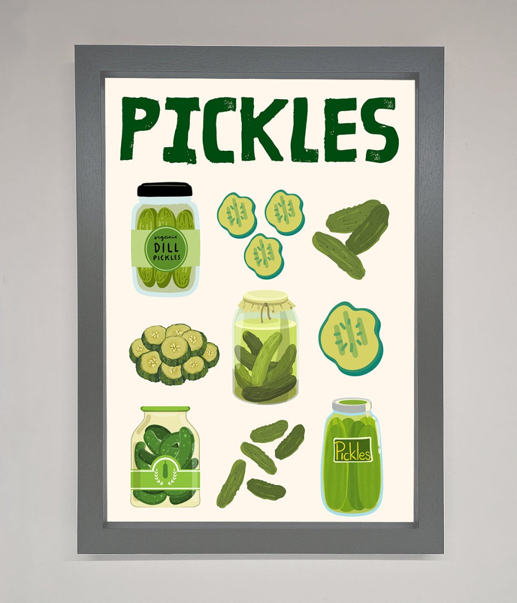 Pickle Lover Framed Wall Art