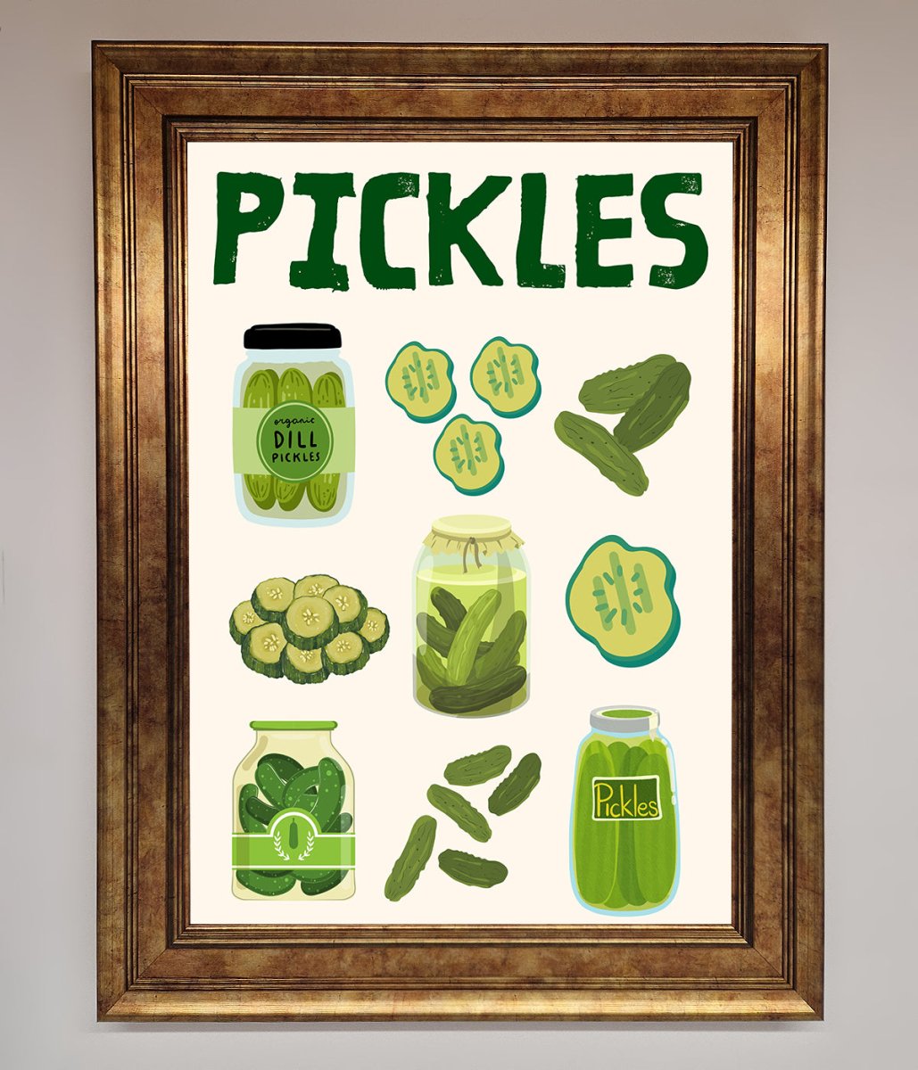 Pickle Lover Framed Wall Art