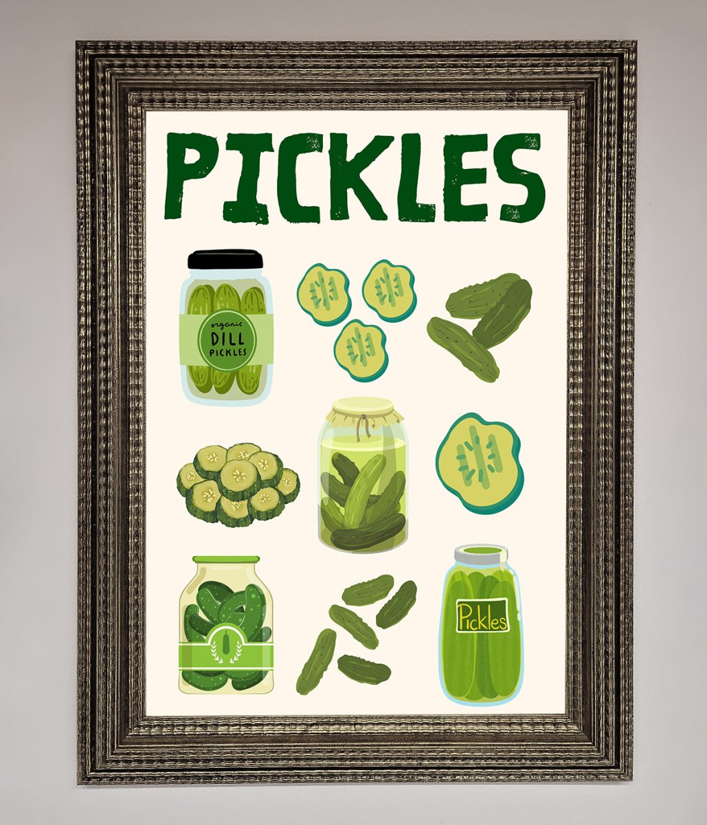 Pickle Lover Framed Wall Art