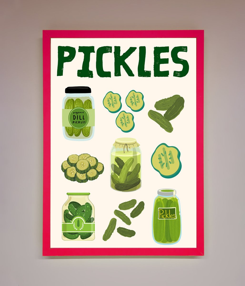 Pickle Lover Framed Wall Art