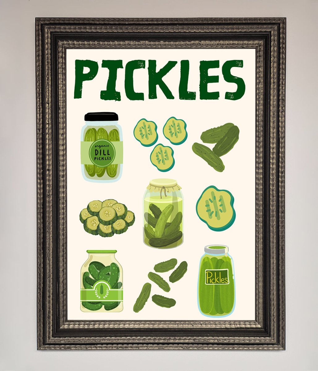 Pickle Lover Framed Wall Art